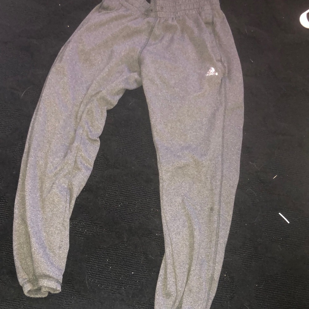 ADIDAS SWEAT PANTS- gray